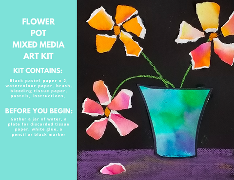 Flower Pot Mixed Media Art Kit